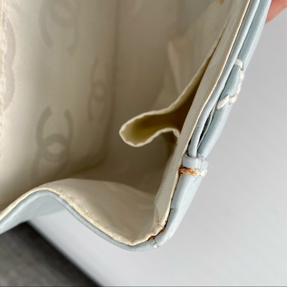 ❌SOLD❌ Chanel Milky Blue Wildstich Handle Bag - Picture 10 of 13